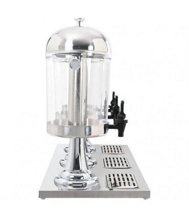 vidaXL Triple Juice Dispenser Stainless Steel 3 x 8 L — Size: 86 x 35 x 57 cm