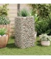 vidaXL Gabion Raised Bed Steel 50x50x100 cm — Size: 50 x 50 x 100 cm