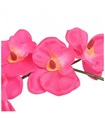 vidaXL Artificial Orchid Plant with Pot 30 cm Red