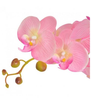 vidaXL Artificial Orchid Plant with Pot 65 cm Pink