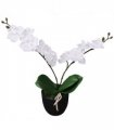 vidaXL Artificial Orchid Plant with Pot 30 cm White