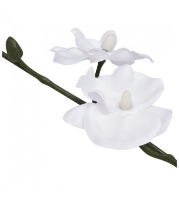 vidaXL Artificial Orchid Plant with Pot 30 cm White