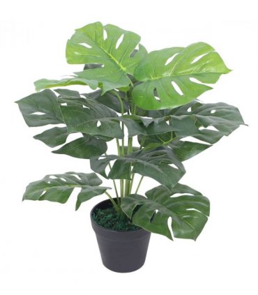 vidaXL Artificial Monstera Plant with Pot 45 cm Green