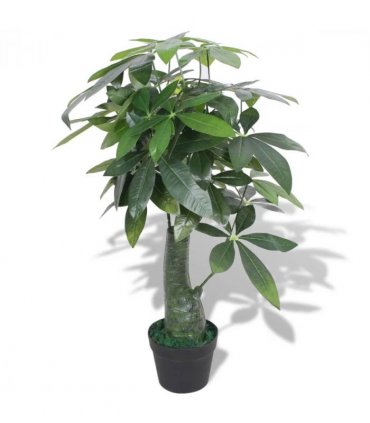 vidaXL Artificial Fortune Tree Plant with Pot 85 cm Green