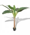 vidaXL Artificial Banana Tree Plant with Pot 150 cm Green