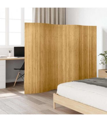 vidaXL Room Divider Bamboo Natural Width 250 cm Height 165 cm
