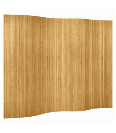 vidaXL Room Divider Bamboo Natural Width 250 cm Height 165 cm
