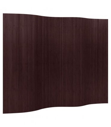 vidaXL Room Divider Bamboo Dark Brown Width 250 cm Height 165 cm
