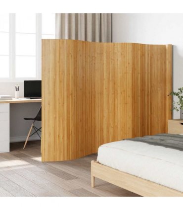 vidaXL Room Divider Natural Width 800 cm Height 165 cm Bamboo