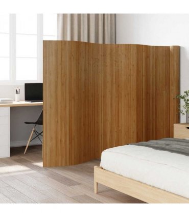 vidaXL Room Divider Brown Width 800 cm Height 165 cm Bamboo