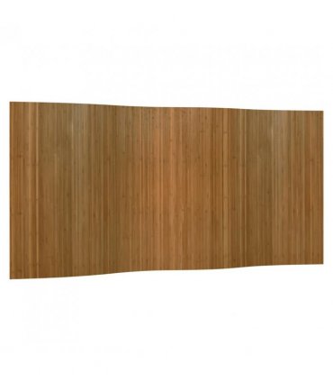 vidaXL Room Divider Brown Width 400 cm Height 165 cm Bamboo
