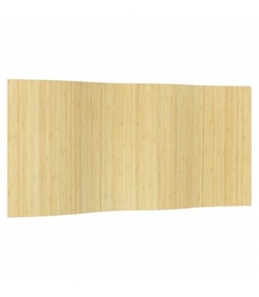 vidaXL Room Divider Light Natural Width 400 cm Height 165 cm Bamboo