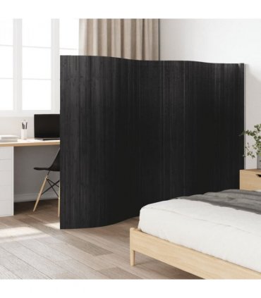 vidaXL Room Divider Grey Width 400 cm Height 165 cm Bamboo