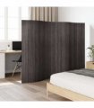 vidaXL Room Divider Bamboo Grey Width 250 cm Height 165 cm