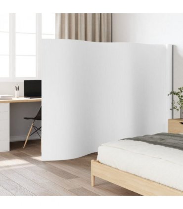 vidaXL Room Divider White Width 600 cm Height 165 cm Bamboo