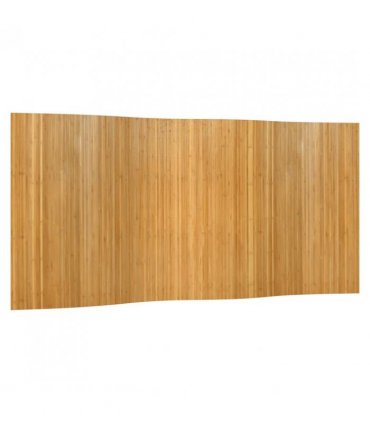 vidaXL Room Divider Natural Width 400 cm Height 165 cm Bamboo