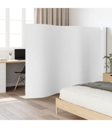vidaXL Room Divider White Width 800 cm Height 165 cm Bamboo