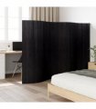 vidaXL Room Divider Black Width 400 cm Height 165 cm Bamboo