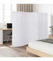 vidaXL Room Divider Bamboo White Width 250 cm Height 165 cm