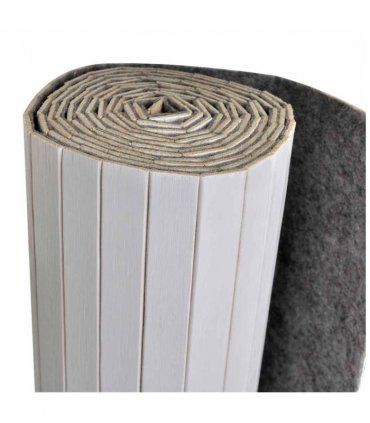 vidaXL Room Divider Bamboo White Width 250 cm Height 165 cm