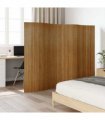 vidaXL Room Divider Brown Width 250 cm Height 165 cm Bamboo