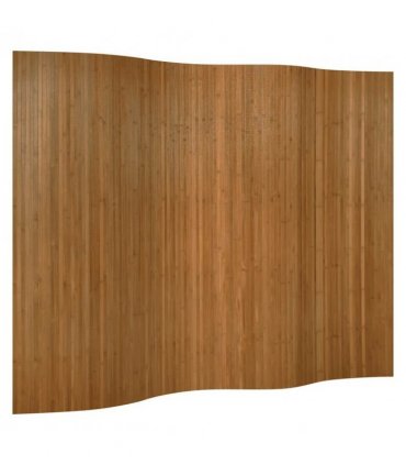 vidaXL Room Divider Brown Width 250 cm Height 165 cm Bamboo