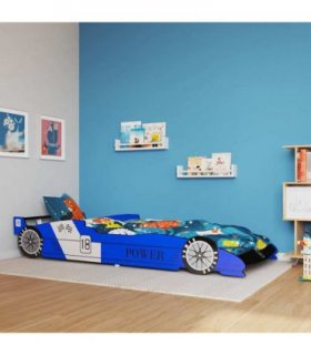 vidaXL Children's Race Car Bed 90x200 cm Blue