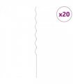 vidaXL 20 pcs Spiral Plant Supports 170 cm Galvanised Steel
