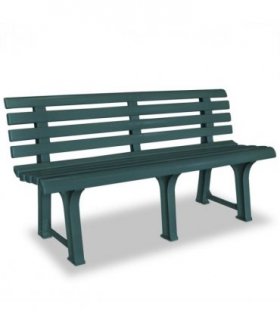 vidaXL Garden Bench | Green | Plastic | Medium |  Durable  | Garden Bench