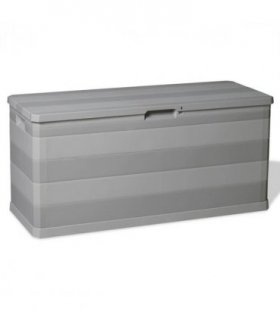 vidaXL Garden Storage Box Grey 117x45x56 cm — Colour: light grey