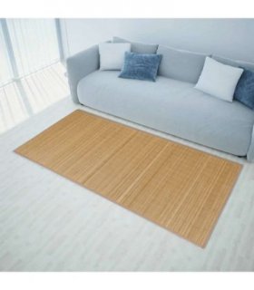 vidaXL Rug Bamboo 160x230 cm Brown — Size: 160 x 230 cm
