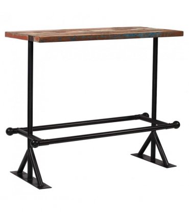 vidaXL Bar Set 5 Piece Solid Reclaimed Wood Multicolour — Colour: Beige, Model: ACME 07288