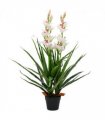 vidaXL Artificial Cymbidium Orchid Plant with Pot 100 cm Green