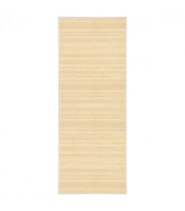 vidaXL Rug Bamboo 80x200 cm Natural — Colour: light brown, Size: 80 x 200 cm