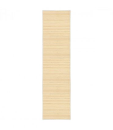 vidaXL Rug Bamboo 80x300 cm Natural — Colour: light brown, Size: 80 x 300 cm