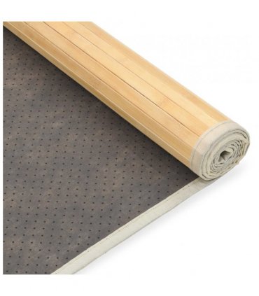 vidaXL Rug Bamboo 80x300 cm Natural — Colour: light brown, Size: 80 x 300 cm