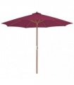 vidaXL Garden Parasol with Wooden Pole 300 cm Bordeaux Red