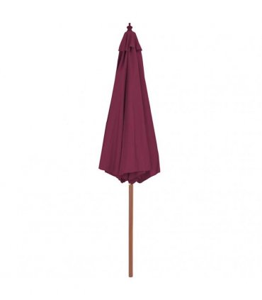vidaXL Garden Parasol with Wooden Pole 300 cm Bordeaux Red