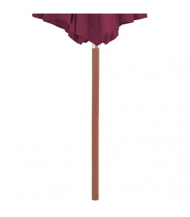 vidaXL Garden Parasol with Wooden Pole 300 cm Bordeaux Red