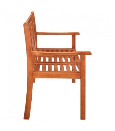 vidaXL Bench | Natural Brown | Solid Eucalyptus Wood | Large | Durable — Size: 150 x 60 x 89 cm