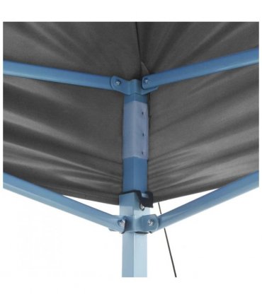 vidaXL Foldable Party Tent Pop-Up with 2 Sidewalls 3x3 m Anthracite