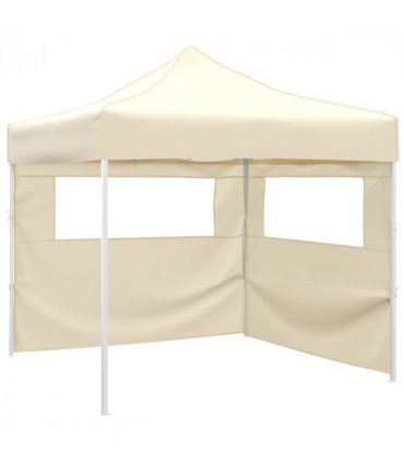 vidaXL Foldable Tent with 2 Walls 291x291x315 cm Cream