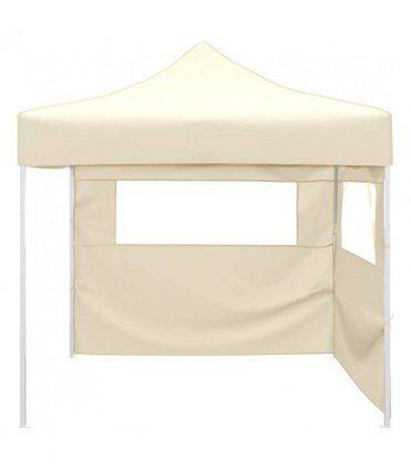 vidaXL Foldable Tent with 2 Walls 291x291x315 cm Cream