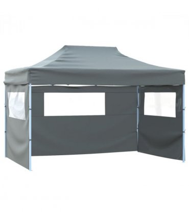 vidaXL Foldable Tent | Anthracite | 600D Oxford Fabric | 3x4.5m | Collapsible