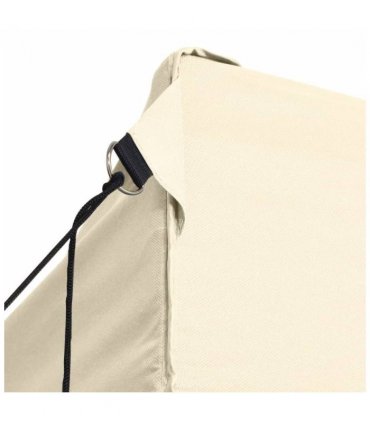 vidaXL Foldable Tent with 3 Walls 3x4.5 m Cream