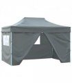 vidaXL Foldable Tent Pop-Up with 4 Side Walls 3x4.5 m Anthracite