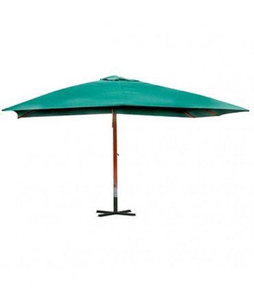 vidaXL Floating Garden Parasol | Green | Polyester | Large | Height-Adjustable