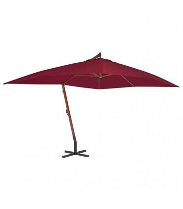 vidaXL Cantilever Garden Parasol | Bordeaux red