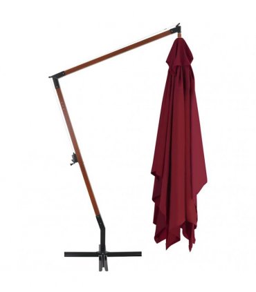 vidaXL Cantilever Garden Parasol | Bordeaux red