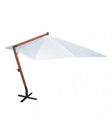 vidaXL Garden Parasol 300 x 400 cm White